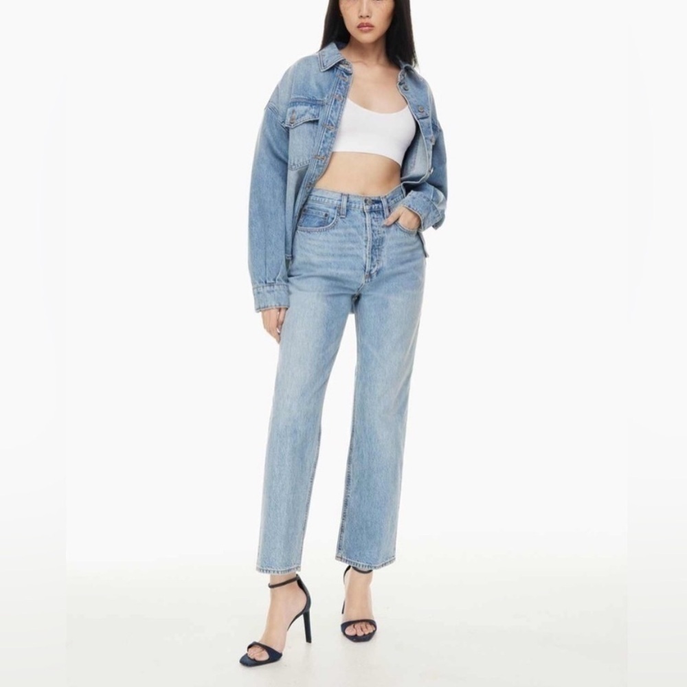 Denim Forum The Joni Mid Rise Loose from Aritzia